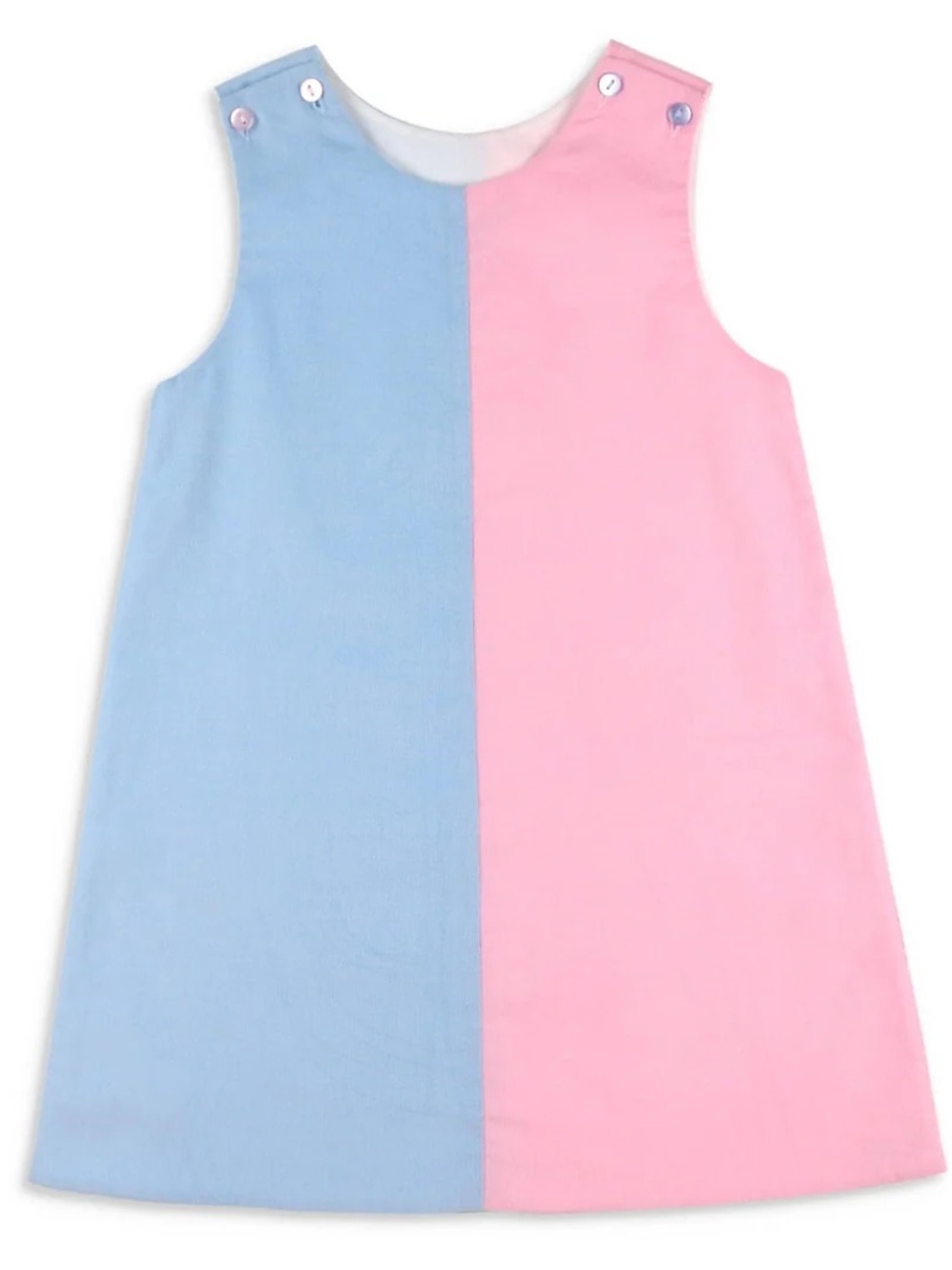 GIRLS COLORBLOCK CORDUROY DRESS - SHRIMP & GRITS KIDS